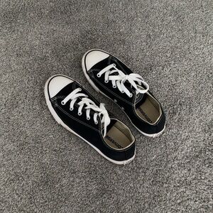 Youth Converse Monochrome Lace-Up Sneakers